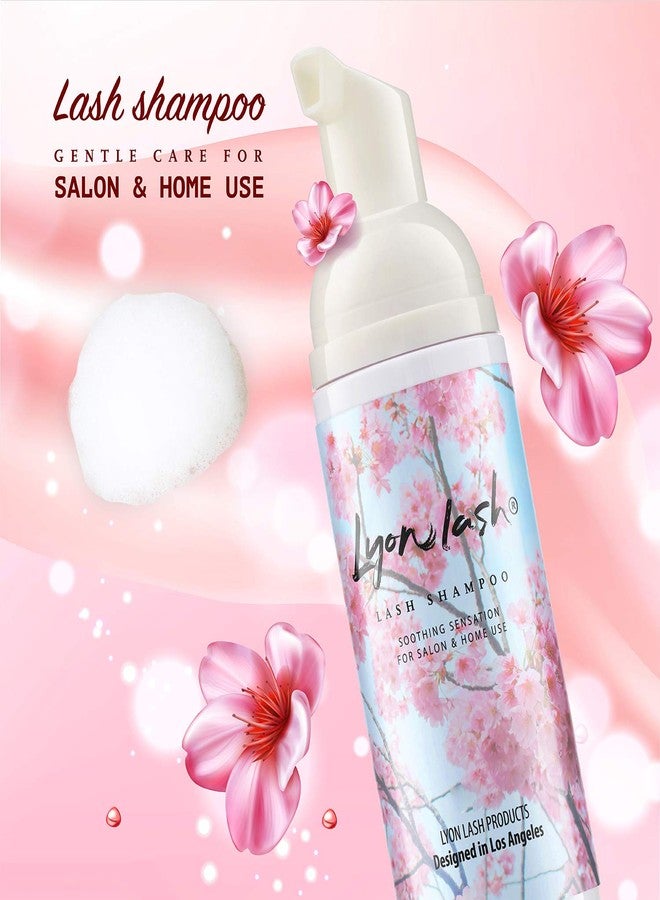 Lyon Lash Eyelash Extension Cleanser 150ml with Cleansing Brush, Foam Shampoo/Lash Bath, Gentle Formula for Sensitive people, To Remove Eye Makeup Oil & Dust & Mascara, For Professional and Home Use - Image 3