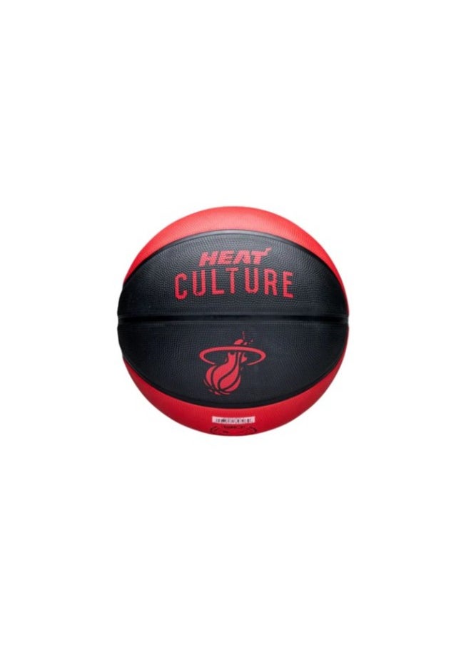 Wilson - 2024-2025 NBA Team City Edition Icon Miami Heat Basketball   Size: 7 - Image 1
