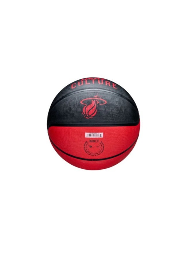 Wilson - 2024-2025 NBA Team City Edition Icon Miami Heat Basketball   Size: 7 - Image 1