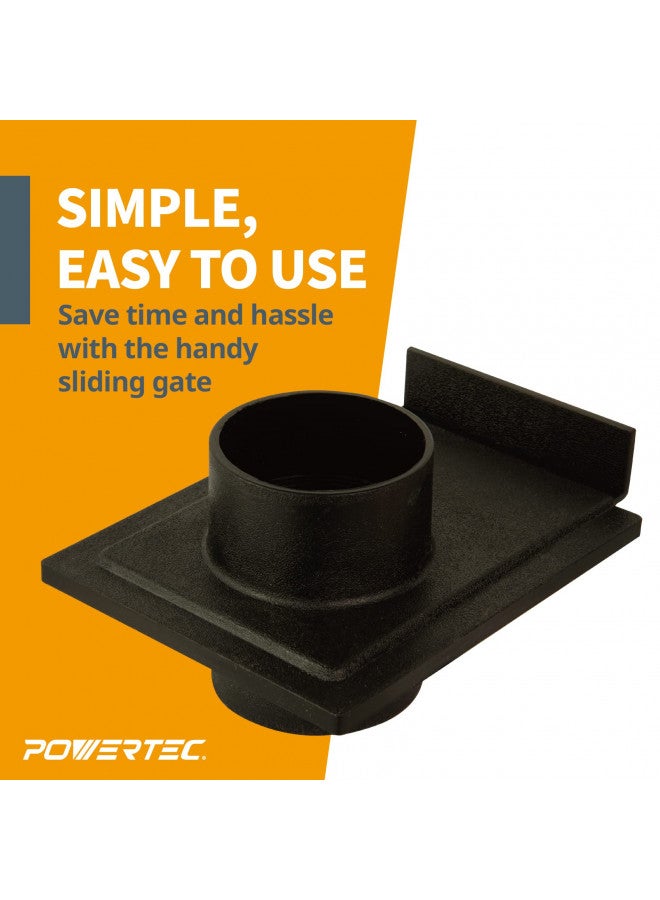POWERTEC 70133 2-1/2-Inch Blast Gate for Dust Collector, Dust Collection Fittings - Image 2