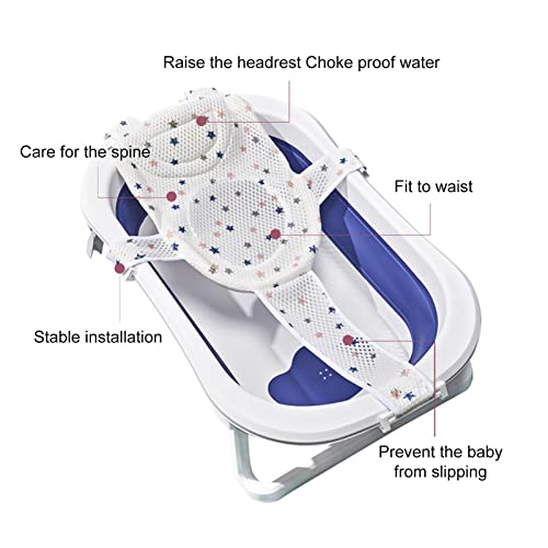 Garosa Baby Bath Seat Support Net Adjustable Versatile Infant Bathtub Sling Shower Mesh for Infant (Star) - Image 2