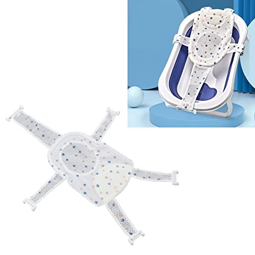 Garosa Baby Bath Seat Support Net Adjustable Versatile Infant Bathtub Sling Shower Mesh for Infant (Star) - Image 3