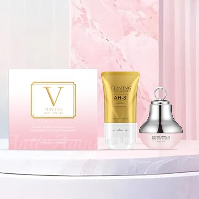 Sleek Neck & Eye Cream Firming Skin Care, Anti-Aging Eye Moisturizer, Smooth of Fine Lines, Skin Moisturizer, Visibly Reduces Neck Wrinkles and Eye Sagging Deep Moisturizing Skincare - Image 2