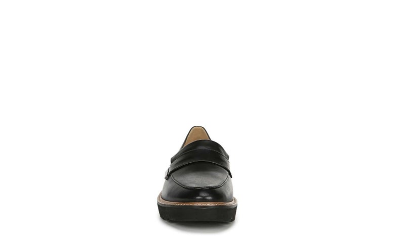 Naturalizer Womens Adaline Slip On Lightweight Platform Loafer ,Black Leather,5.5M - Image 3