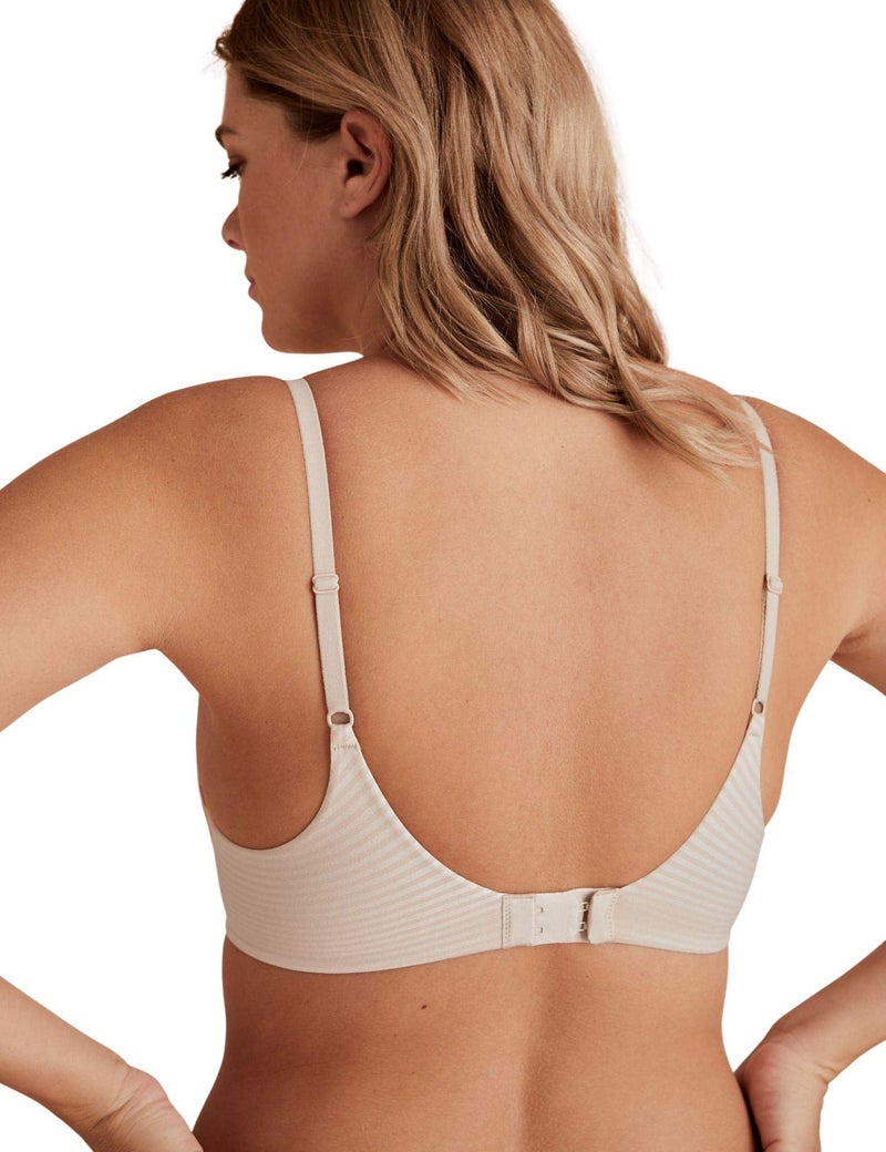 Marks & Spencer Marks and Spencer Women's Sumptuously Soft Under Wired Padded Plunge T-Shirt Bra, Almond, 36A - Image 3