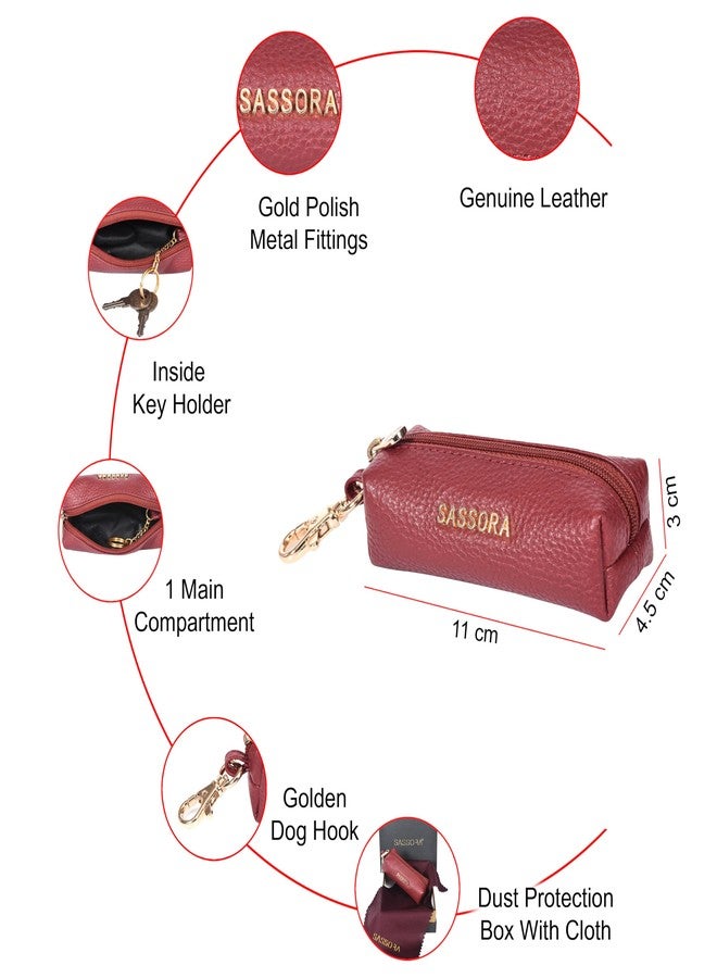 Sassora Premium Genuine Leather Unisex Key Case - Image 3