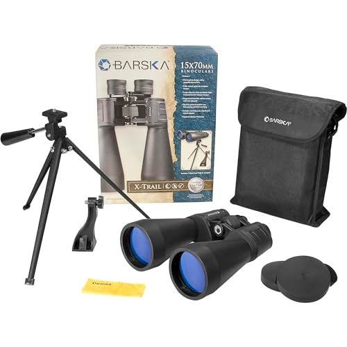 BARSKA X-Trail 15x70 Binocular w/ Tripod Adapter & Tripod , Black - Image 2