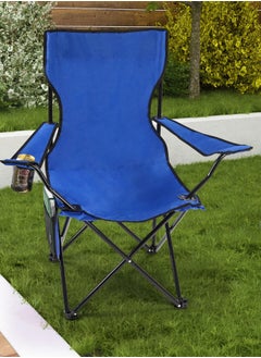 Cady One Foldable Camping Chair with Armrests and Cup Holder Fishing Chairs with Carrying Bag Lightweight Portable for the Beach Ideal for Trips and Travel (Colors May Vary)  - Image 5