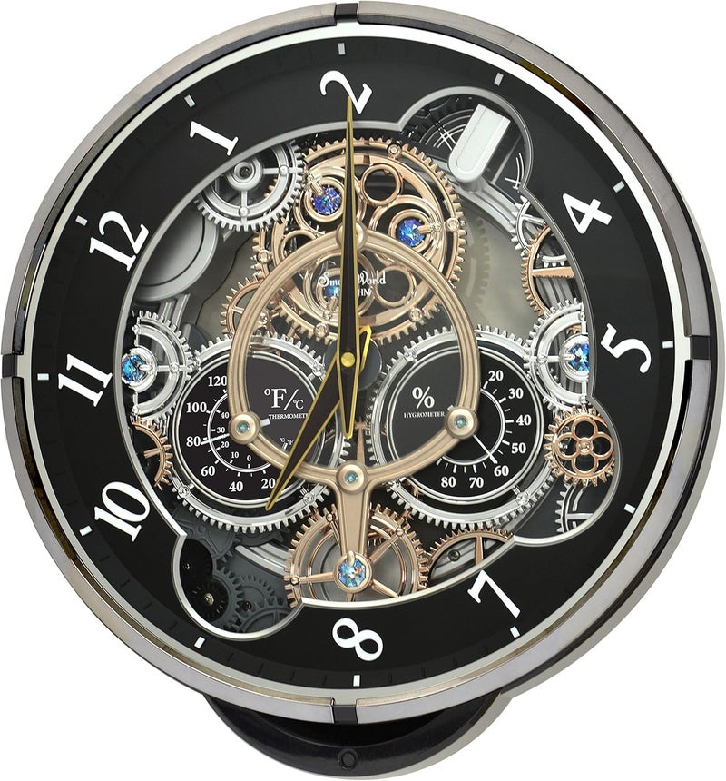 Rhythm Clocks Gadget Magic Motion Clock Black - Image 2