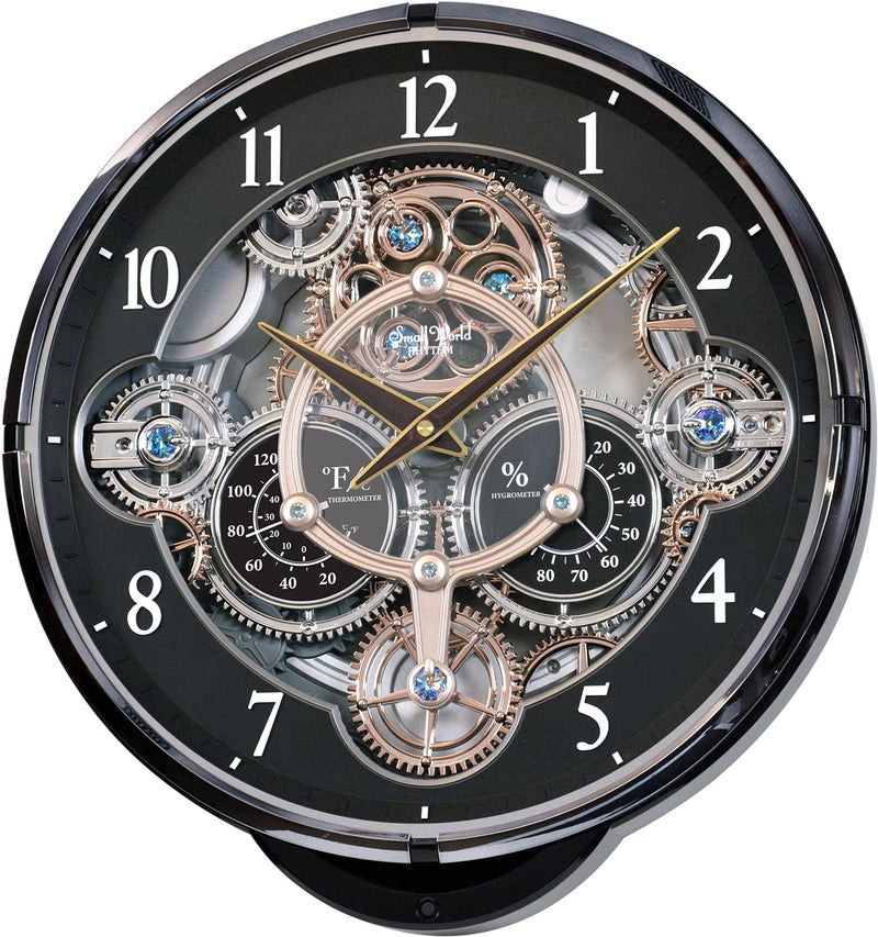 Rhythm Clocks Gadget Magic Motion Clock Black - Image 1