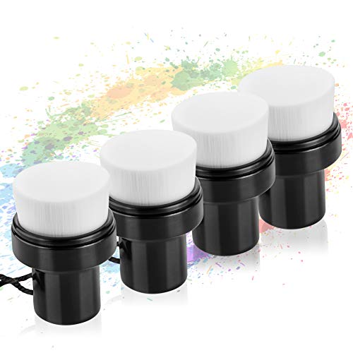 Yoseng 4Pack Flat top Craft Ink Blending Brushes,Ink Blending Tool,Blending Brush for Paper Crafter,with Coverï¼ˆSmall Model,Brush Head Diameter 1.5 inchesï¼‰ - Image 1