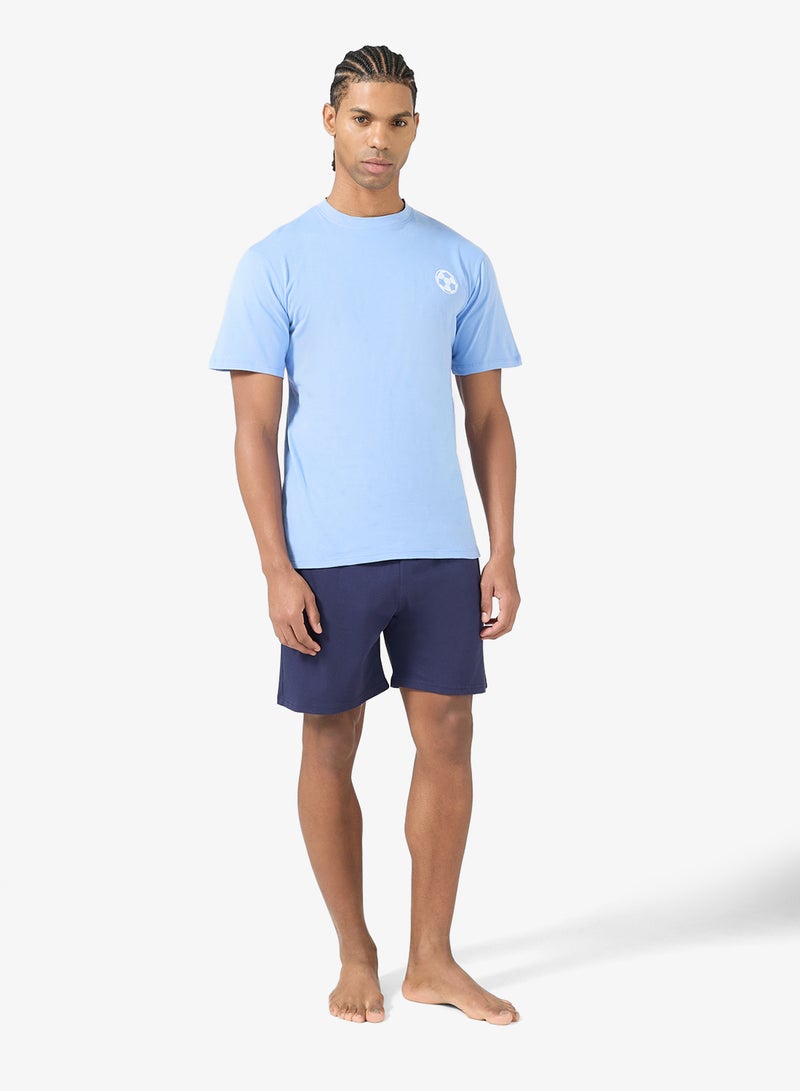 سفنتي فايف طقم بيجامة تي شيرت وشورت - Image 5