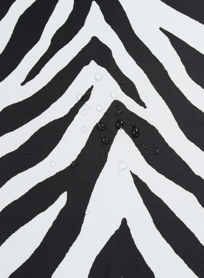 BESTRIPES Fabric Shower Curtain, Black and White Shower Curtain, Abstract Zebra Striped Shower Curtains for Bathroom, Modern Decorative Bathroom Curtains - 72" W x 72" H - Image 2