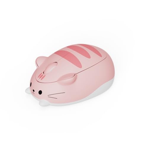 Akko Cat Theme Wireless Gaming Mouse Pink, Tri-Mode Mouse BT3.0/BT5.0/2.4G, Cute Optical Cordless Cartoon Mice for Computer/Laptop/Desktop/PC, Compatible with Mac/Win (Pink Angie) - Image 4