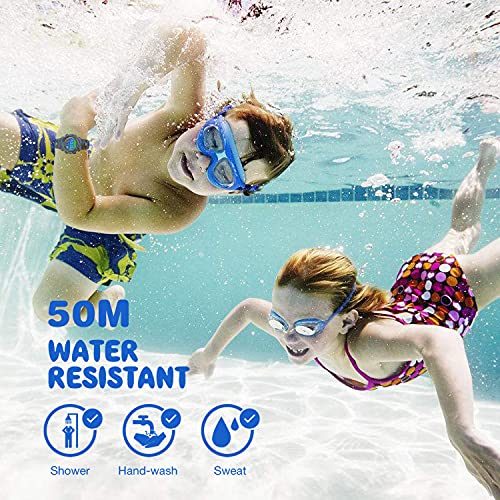 cofuo Kids Digital Sport Watch for Boys Girls, Kid Waterproof Electronic Multi Function Casual Outdoor Watches, 7 Colorful LED Luminous Alarm Camouflage Stopwatch Wristwatch - Image 4