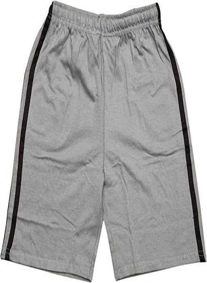 Malvina Baby Boys & Baby Girls Hosiery Soft Cotton Shorts with Pocket Plain Short (Grey,1-2years) - Image 2