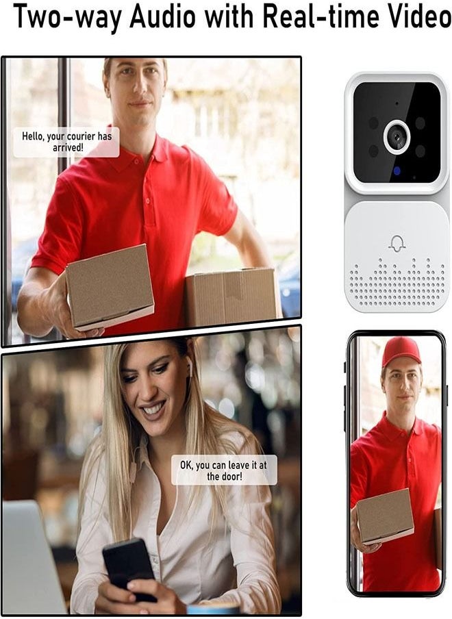 fashionhome - Wireless Video Intercom Doorbell Camera Wireless Video Door Phone Doorbell HD Camera IR Alarm Security Door Bell Wi-Fi Intercom for Home Apartment - Image 1