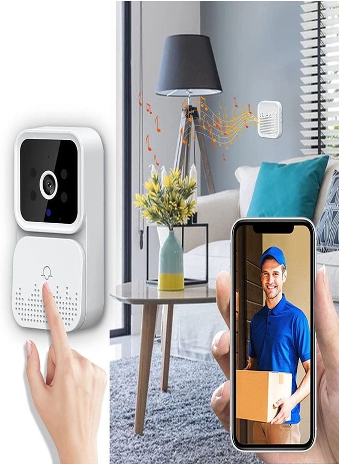 fashionhome - Wireless Video Intercom Doorbell Camera Wireless Video Door Phone Doorbell HD Camera IR Alarm Security Door Bell Wi-Fi Intercom for Home Apartment - Image 1