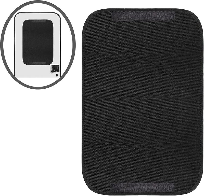 RV Door Window Shade Cover, Camper Sunshade Privacy Screen Window Cover, 16 x 24.75 inches，Travel Trailer Motorhome Sun Shade Accessories,Black…