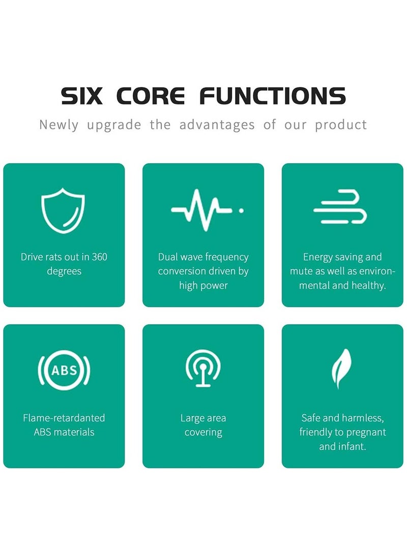 SOLARAE 2 Pcs Ultrasonic Pest Repeller Indoor Anti Insect Plug in Control Electronic Moths Repellent Against - Image 5