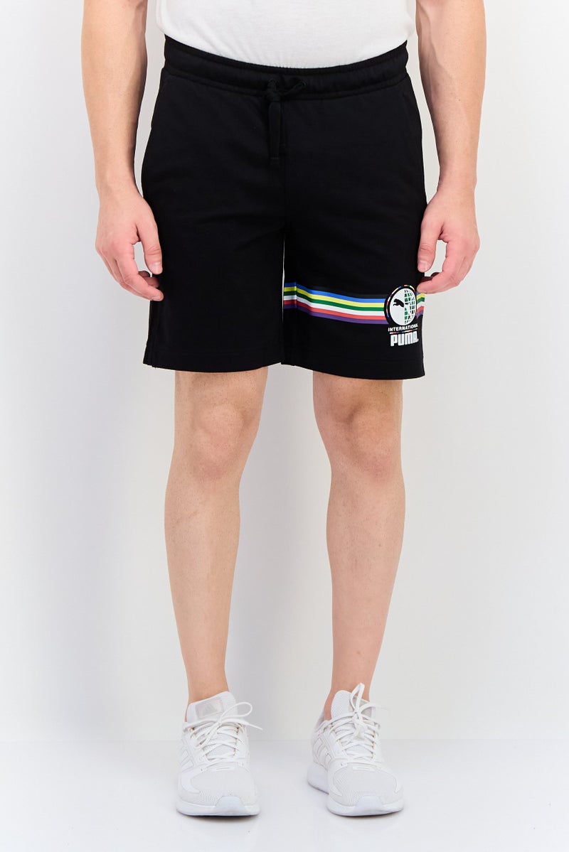 PUMA شورتات رياضية للرجال، مناسبة للجري، أسود - Image 1