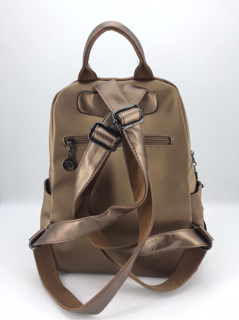 Çanta Trend Bag Trend Women's Satin Multi-Compartment Backpack  - Image 3