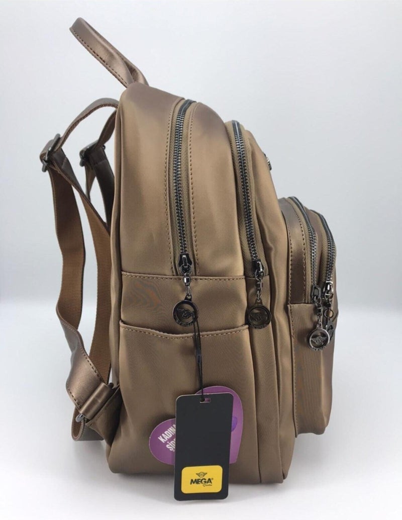 Çanta Trend Bag Trend Women's Satin Multi-Compartment Backpack  - Image 4