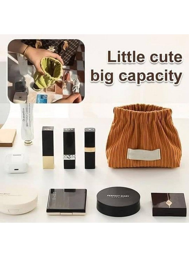 REDUCK Elastic Corduroy Storage Bag - Mini Jewelry Organizer, Small Makeup Pouch, Travel Cosmetic Bag, Tiny Pouch Wallet, Hair Accessories & Lipstick Storage Pouch for Women & Girls (2) - Image 3