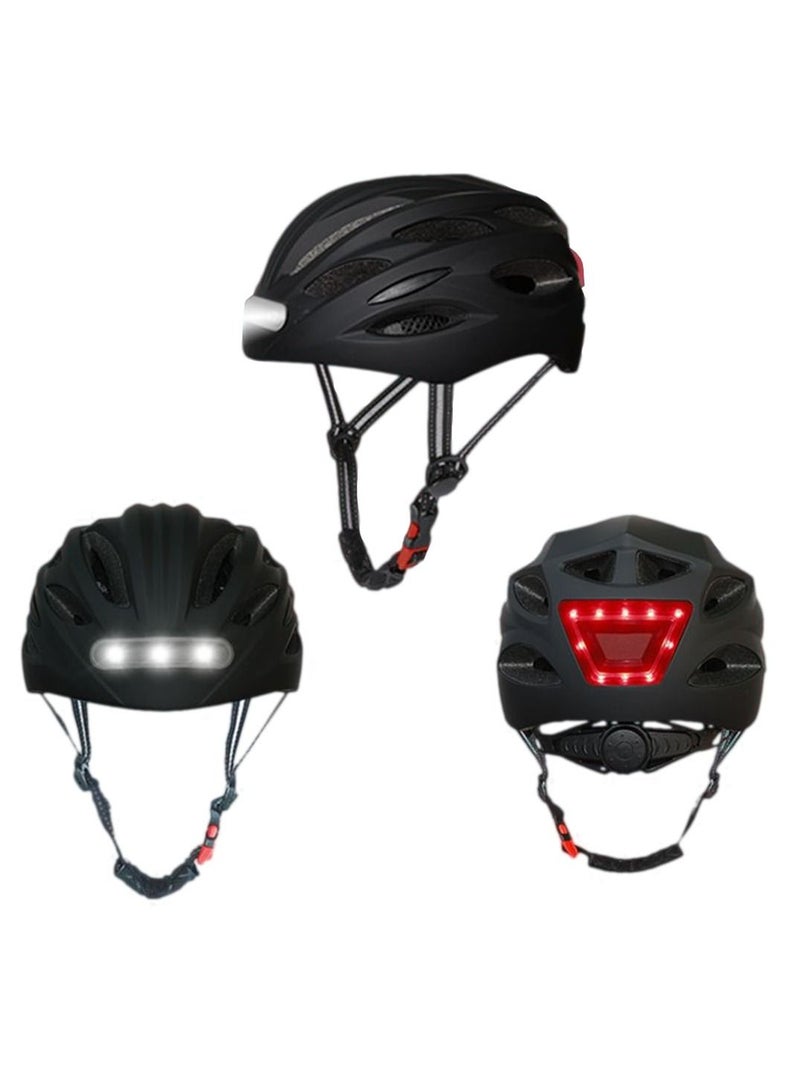 OVERS Cycling helmet with USB rechargeable LED lights in the back and front. - Image 2