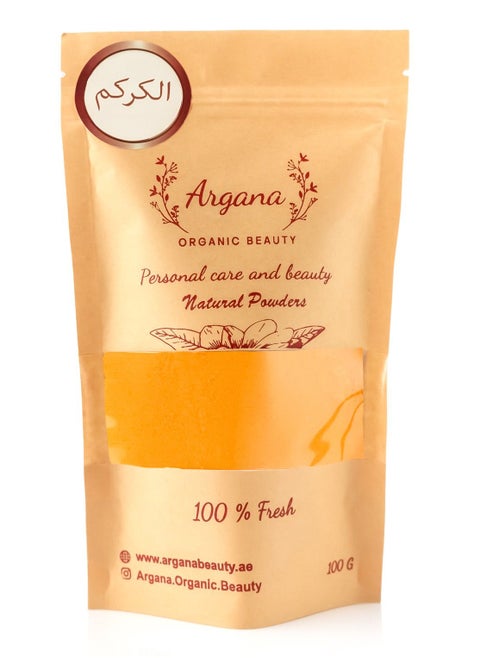 Organic Turmeric Powder for skincare Fights off acne and Reduces dark circles - Premium Quality 100G