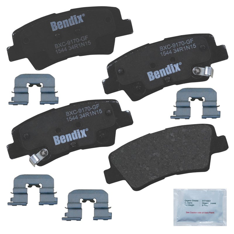 Bendix Priority1 CFC1544 Ceramic Rear Brake Pads for Dodge Attitude 2014-2011, Hyundai Elantra GT 2013, Kia Optima 2019-2014, Rio 2017-2013, Rio5 2011 - Image 3
