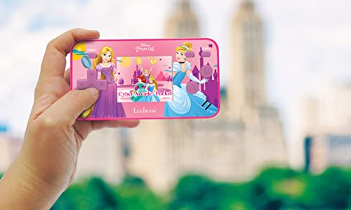LEXiBOOK JL1895DP Disney Princess Handheld Console with 150 Games Cyber Arcade Pocket Pink - Image 3