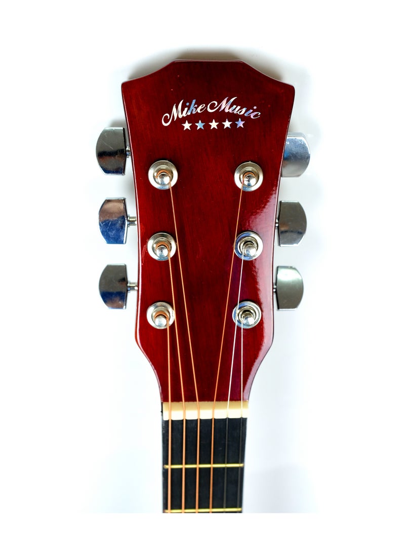Mike Music Mike Music 38-Inch Acoustic Guitar with Bag, Strings, Capo, Picks & Strap -Sunburst  - Image 5