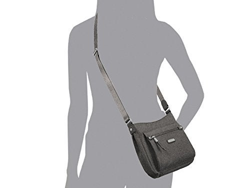 Baggallini Womens Uptown Bagg With Rfid Phone Wristlet Handbags, Gray, One Size US - Image 3