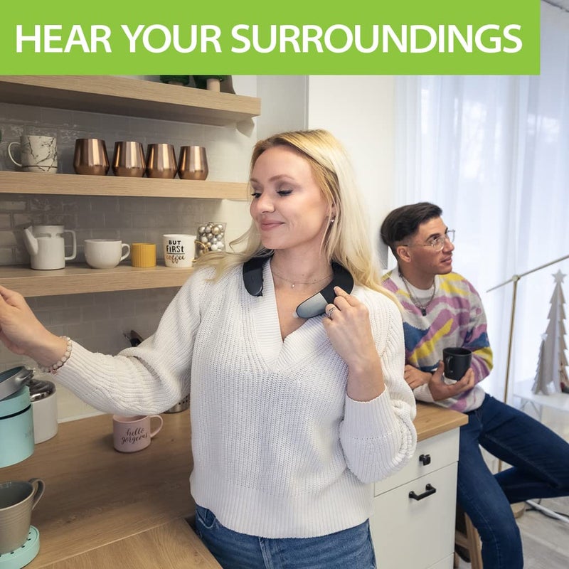 Avantree Torus Wearable Wireless Neck Speaker, Bluetooth 5.0, aptX HD, Low Latency, Personal Neckband Speakers with Retractable Earbuds, Superb Audio Quality, 3D Surround Stereo for Music TV (NB05) - Image 4