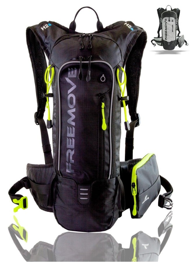 FREEMOVE Sports Backpack Daypack - for Men, Women - Suitable as Hydration Camel Backpack for Hiking, Running or Biking Backpack for MTB Cycling - Water Bladder NOT Included - Image 1