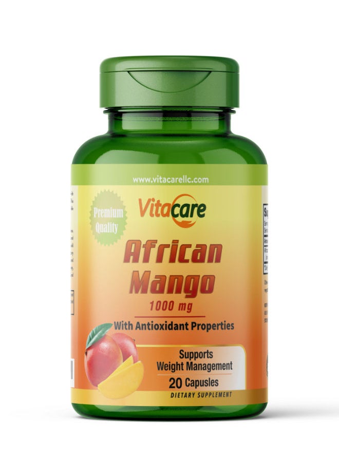 Vitacare - 20 Capsules African Mango 1000 mg - Image 1