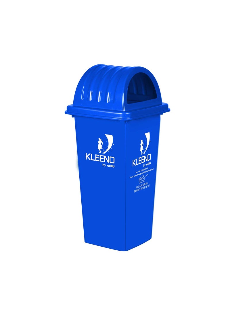 Kleeno Cello Kleeno Dome Lid Plastic Garbage Dustbin Bucket 80 LTR Blue  - Image 1