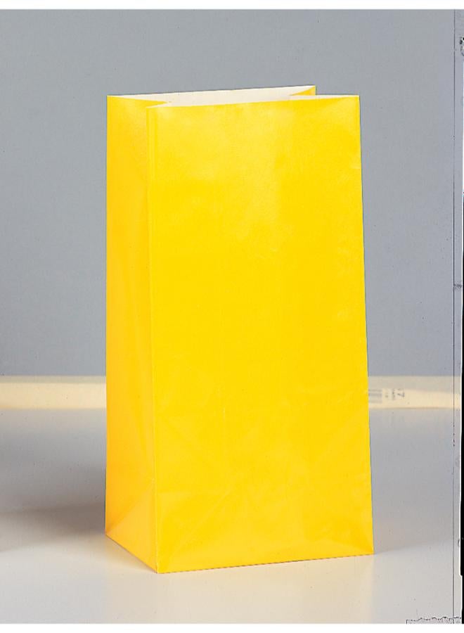 Unique Sunny Yellow Paper Party Bags - Image 1