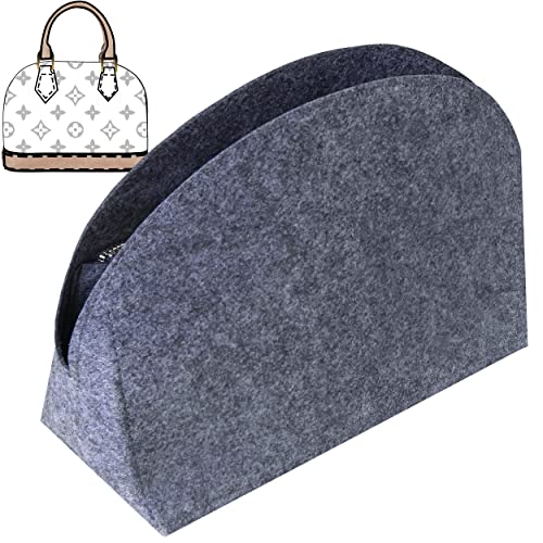 Soyizom Purse Organizer for Alma insert Felt Bag Organizer Purse Organizer Insert For Alma PM BB insert organizerBBGrey - Image 1