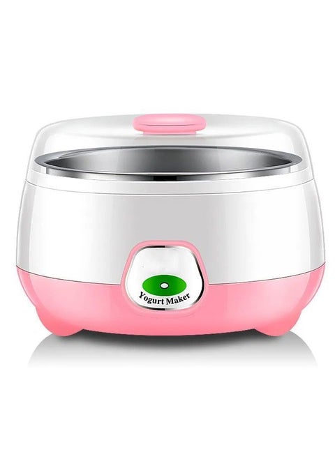 SHOPELLA Yogurt Maker Machine 1 Liter Automatic DIY Yogurt Maker with Temperature Control Plastic and Stainless Steel Inner Container Home Kitchen Appliance Multicolor