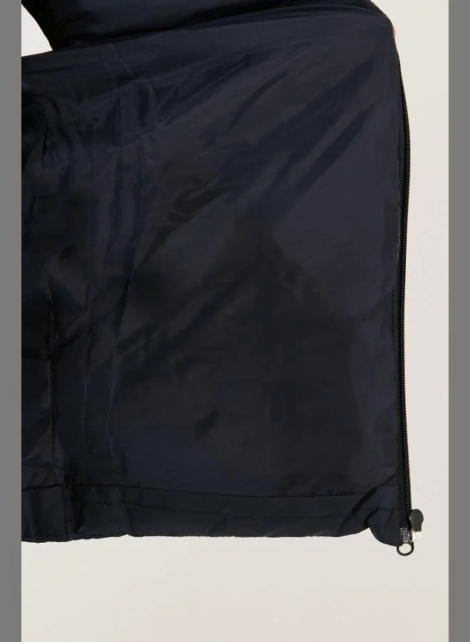 ليلا سترة منتفخة بغطاء رأس وسحاب وجيوب من ليلا للأطفال للجنسين