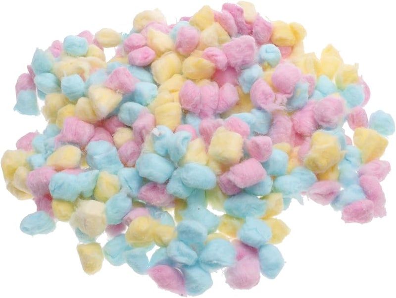 كرات قطن ملونة لغسل وجه المولود الجديد، وسائد ناعمة ماصة، وردي أصفر أزرق، صديقة للبشرة، عبوة كبيرة - Image 2