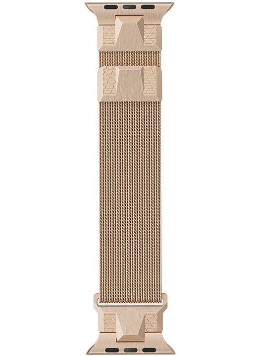 ZORE - Apple Watch Compatible Ultra 49MM KRD-107 Metal Mesh Strap-Starlight - Image 1