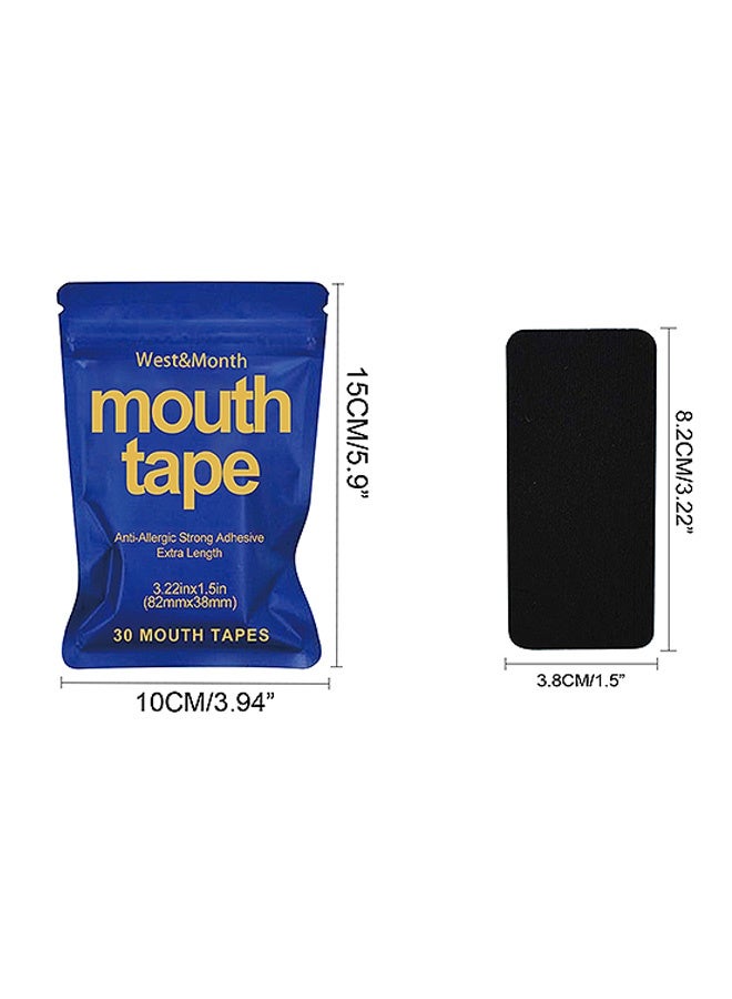 WEST MONTH 30 PCS Mouth Tape for Sleeping, Anti-snoring nose patch, Reduces Mouth Breathing Improves Nighttime Sleep and Provides Immediate Snoring Relief for Men And Women - Image 2