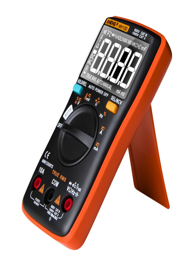 ANENG AN113D Digital Multimeter Electrical Meter 6000 Counts DC/AC Current Voltage Tester Meters True RMS Auto Ranging LCD Display Temperature Measurement - Image 5