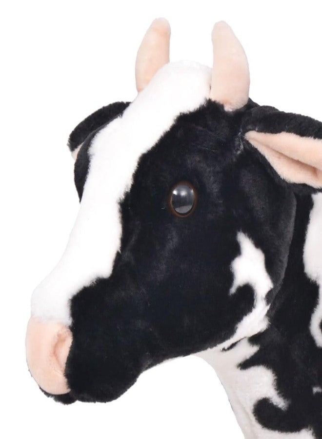 4AJ BAZAAR Standing Cow Soft Stuffed Plush Animal Toy for Kids Boys & Girls Birthday Gifts (Color: Black & White; Size: 76 cm - Image 2