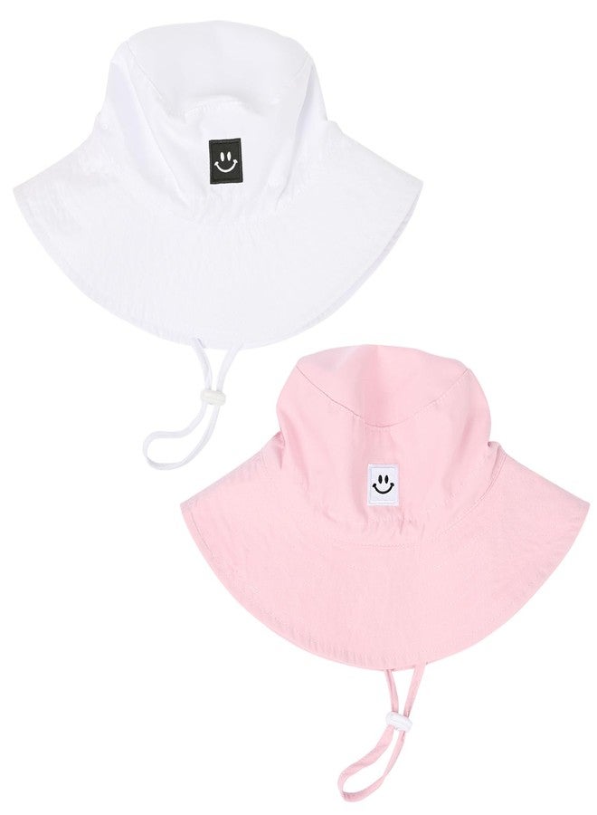 Bucaum Baby Toddler Sun Hat,Kids Summer UPF 50+ Foldable Beach Bucket Hat for Boys Girls Children 0-6 Months - Image 1