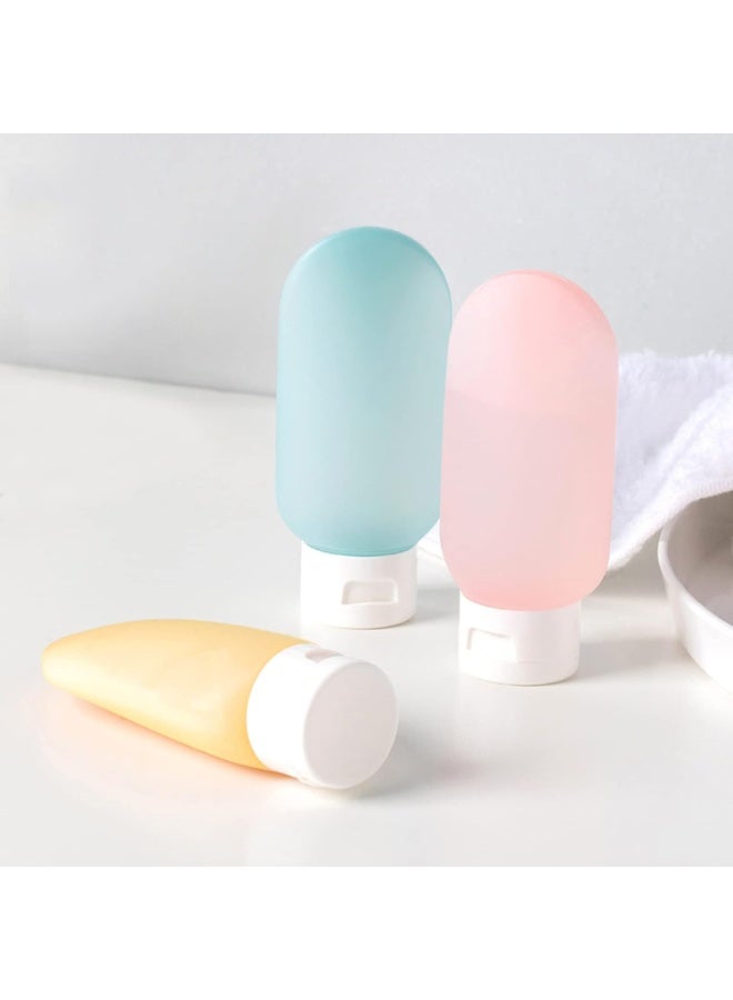 مجموعة من 3 زجاجات سفر ، زجاجات ضغط بلاستيكية صغيرة فارغة مانعة للتسرب-330 - Image 1