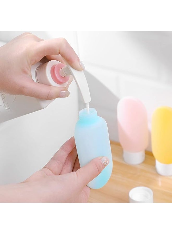 مجموعة من 3 زجاجات سفر ، زجاجات ضغط بلاستيكية صغيرة فارغة مانعة للتسرب-330 - Image 4